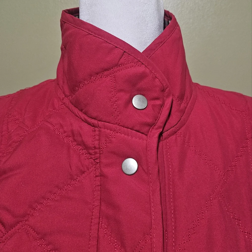 Jane Ashley Red Jacket Vest Size Medium